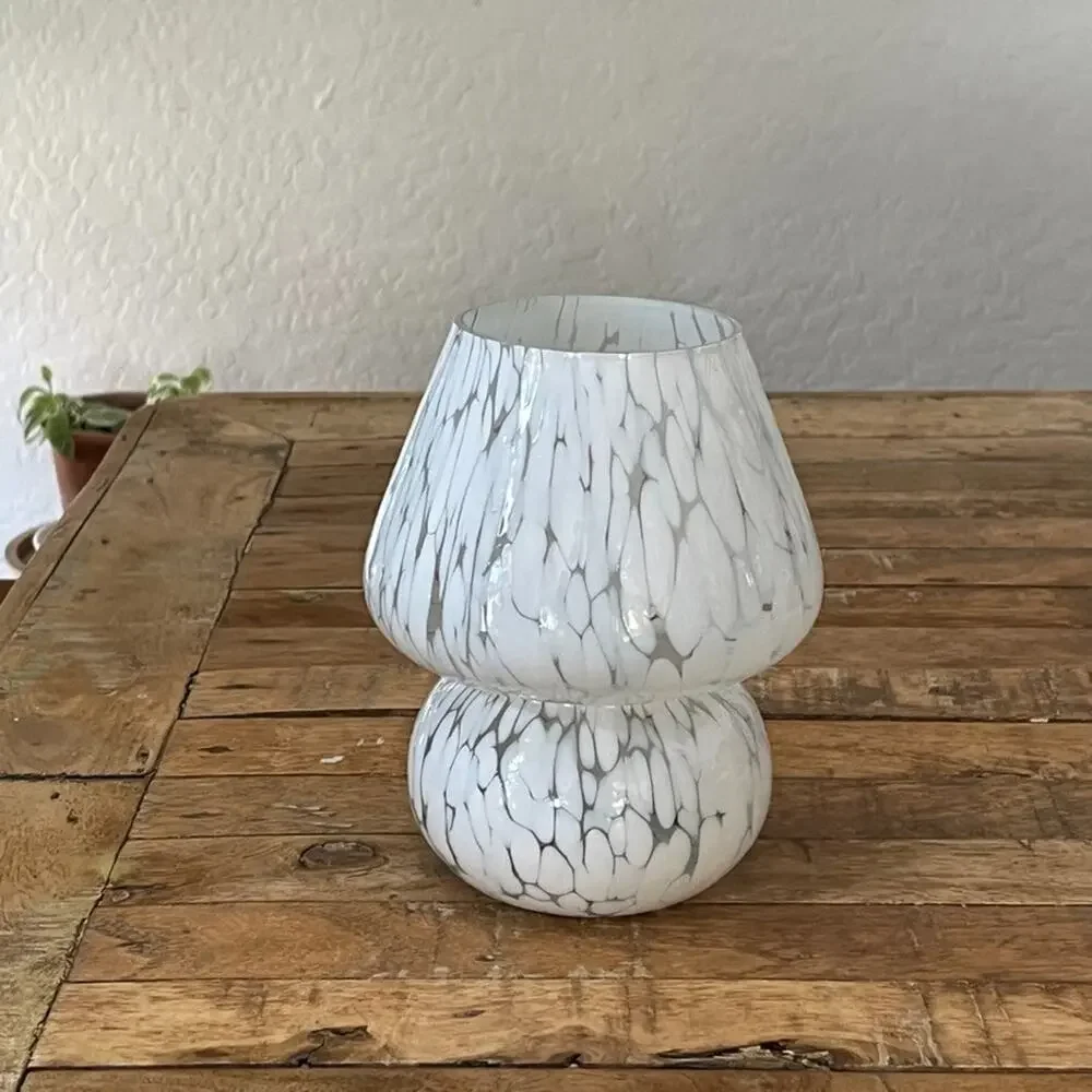 Hand Blown Mushroom-Shaped Tea Light Candle Holder 7